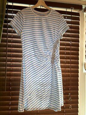 Summer dress made by Universal Threads, White with blue lines